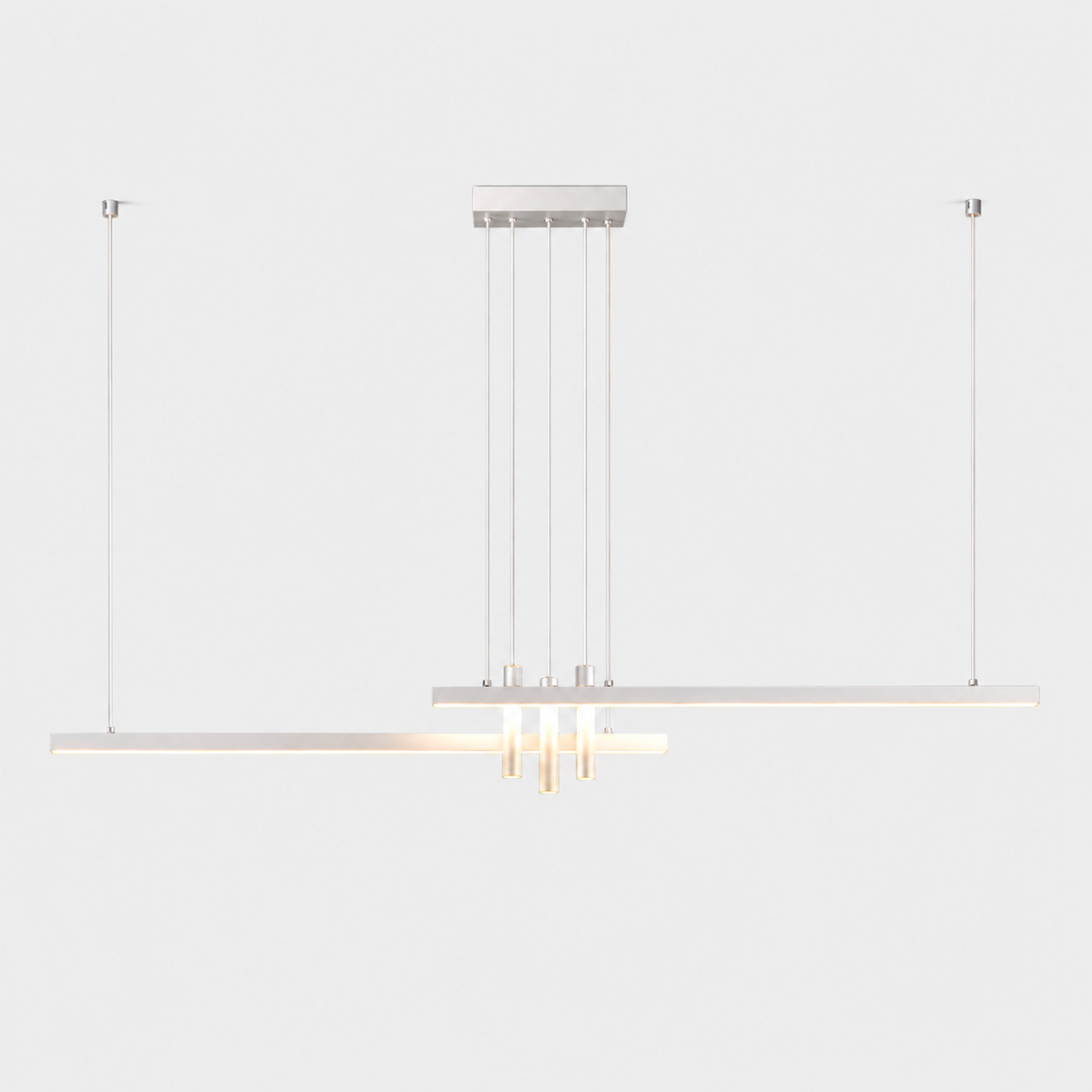 Lustre Linéaire LED Blanc – 120 à 250 cm