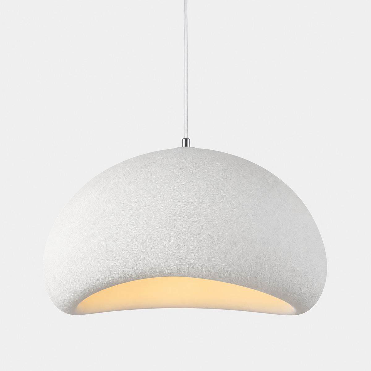 Lustre Suspendu Wabi-Sabi Blanc – Ø 50 cm