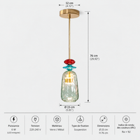 Lustre Suspension en Verre