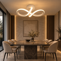 Lustre Plafonnier LED Blanc Moderne