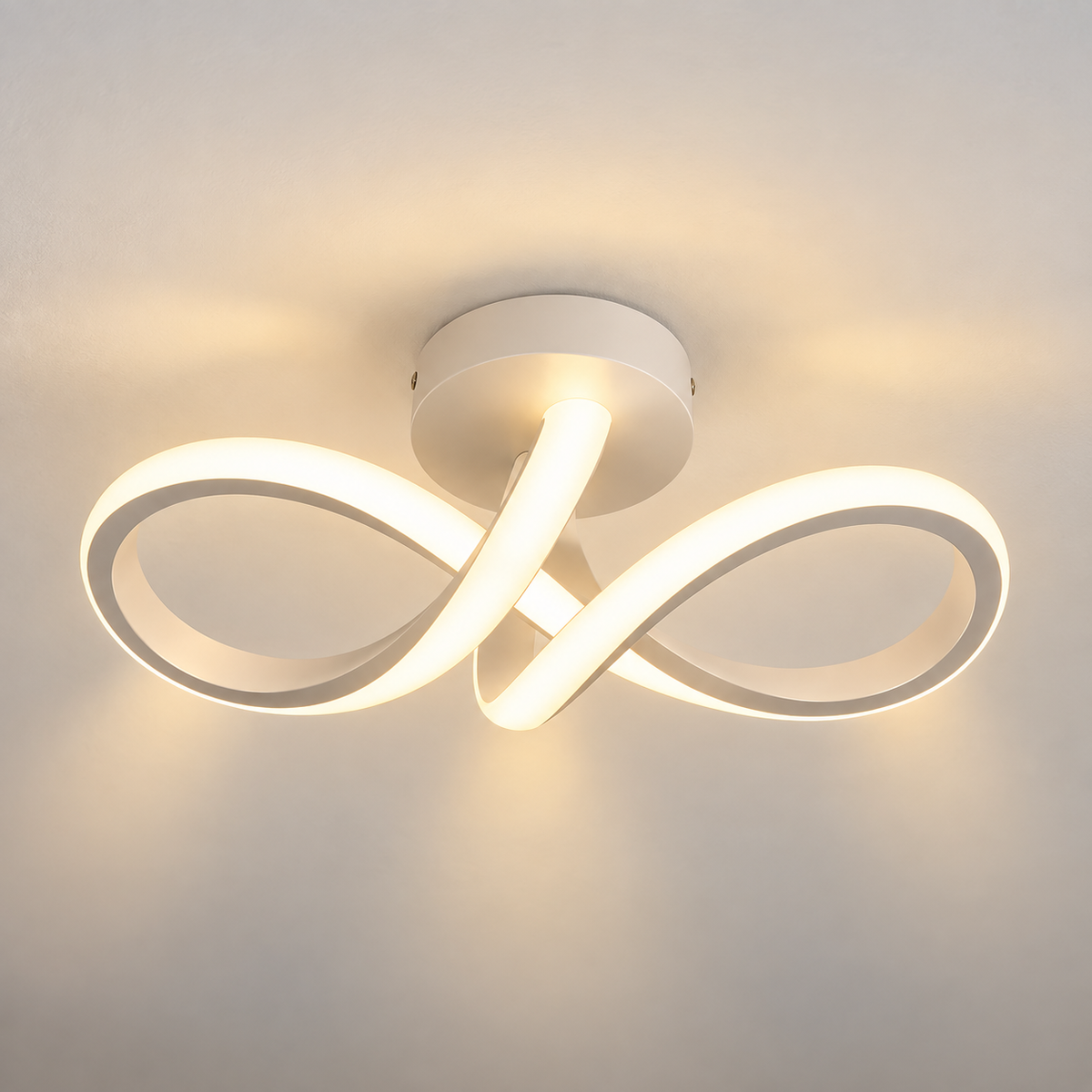Lustre Plafonnier LED Blanc Moderne