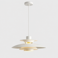 Japanese UFO Pendant Light Fixture Nordic Restaurant Chandelier Danish Design Room Decor Lamp Bedroom Beside Ceiling Lamps