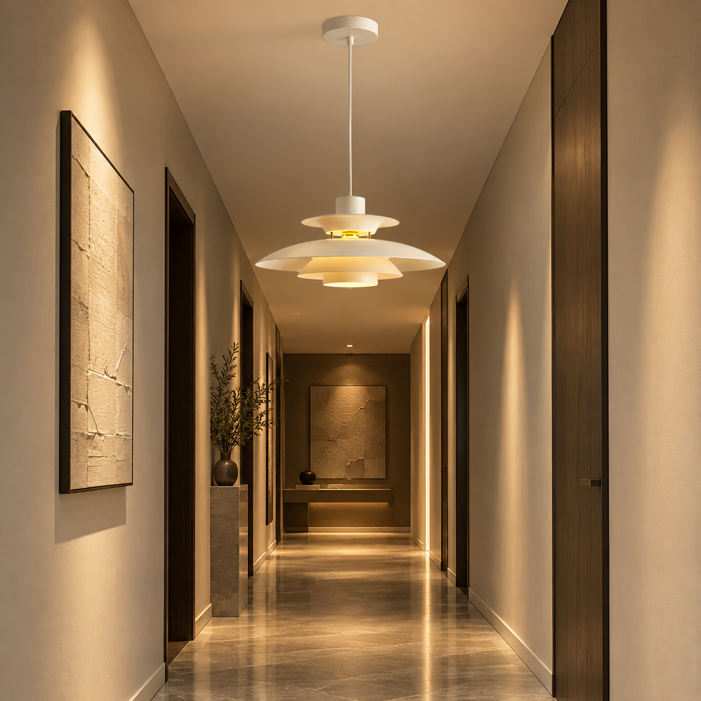 Japanese UFO Pendant Light Fixture Nordic Restaurant Chandelier Danish Design Room Decor Lamp Bedroom Beside Ceiling Lamps