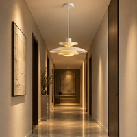 Japanese UFO Pendant Light Fixture Nordic Restaurant Chandelier Danish Design Room Decor Lamp Bedroom Beside Ceiling Lamps