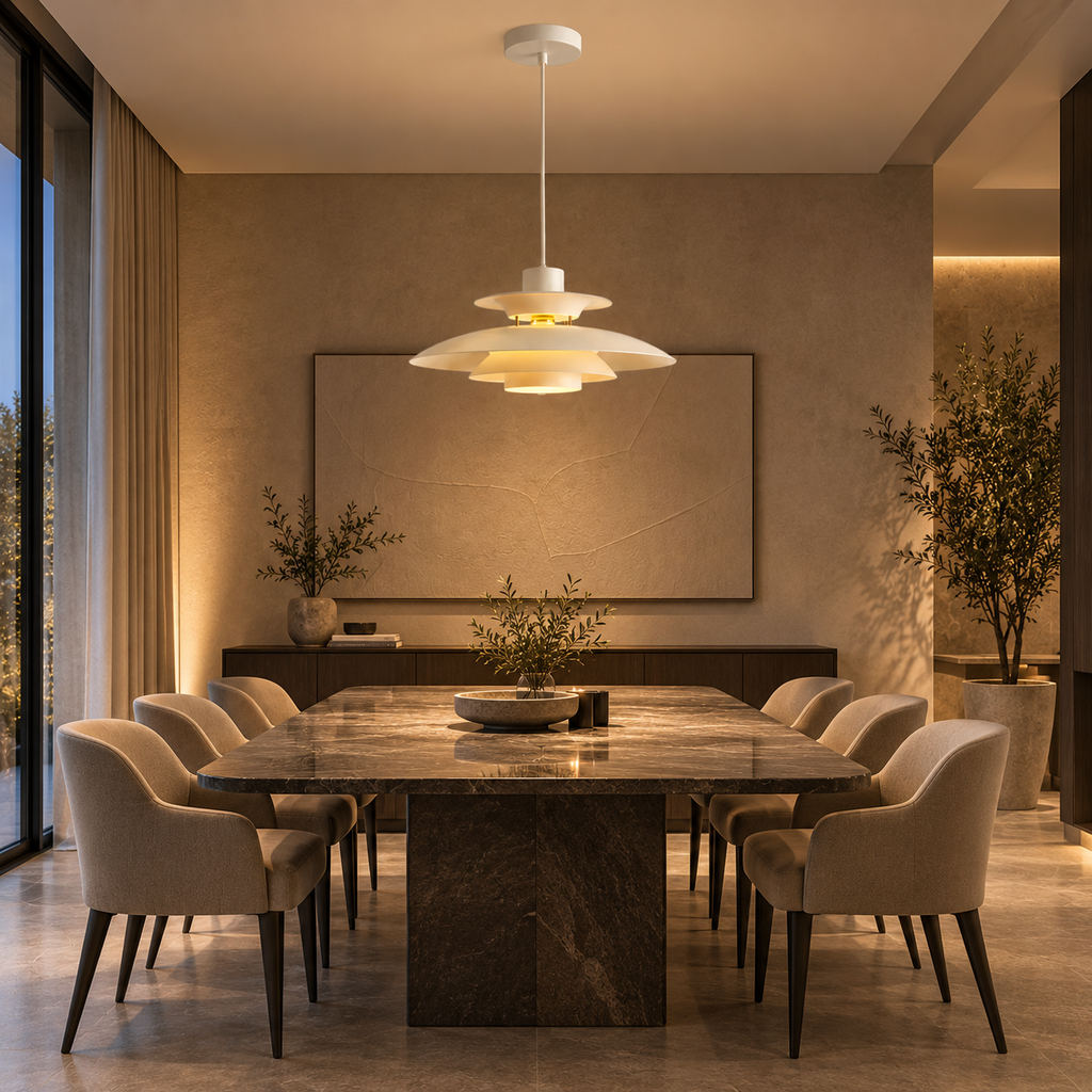 Japanese UFO Pendant Light Fixture Nordic Restaurant Chandelier Danish Design Room Decor Lamp Bedroom Beside Ceiling Lamps