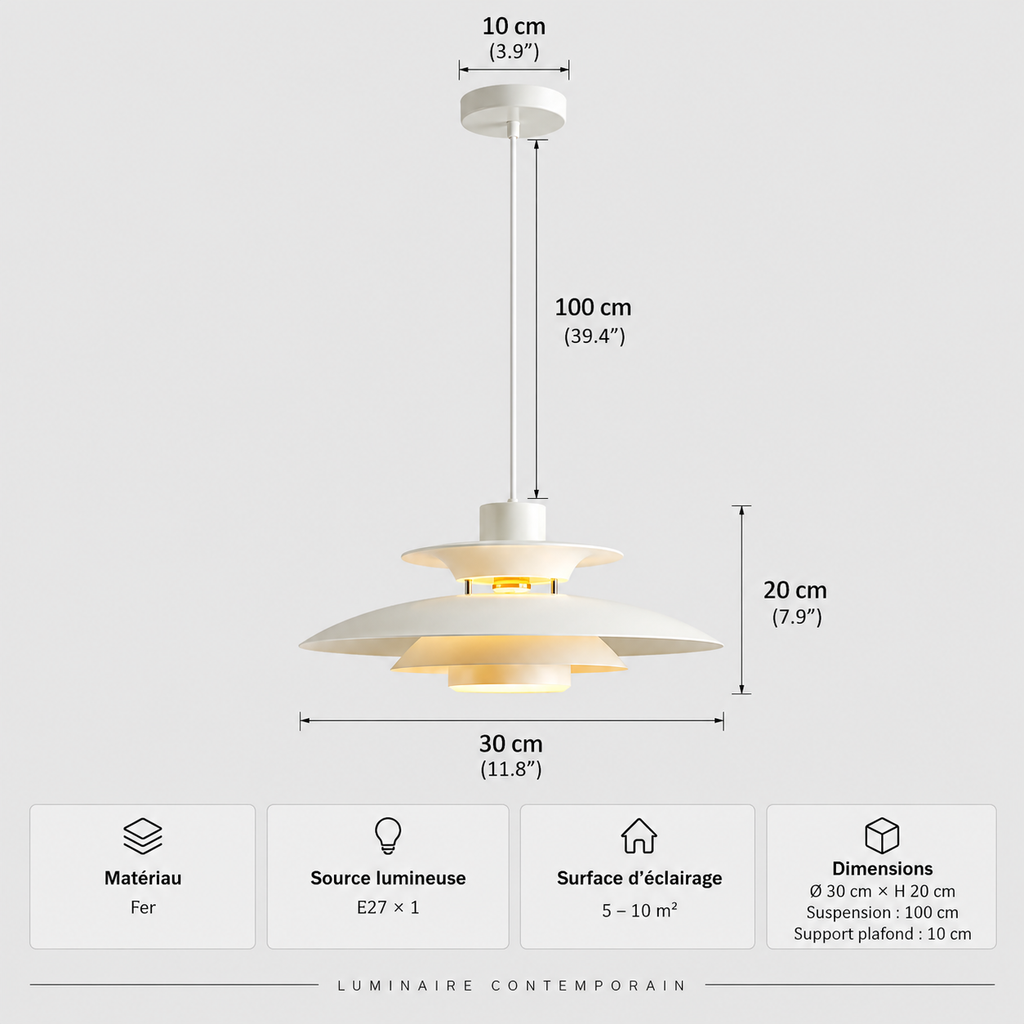 Japanese UFO Pendant Light Fixture Nordic Restaurant Chandelier Danish Design Room Decor Lamp Bedroom Beside Ceiling Lamps