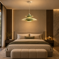 Japanese UFO Pendant Light Fixture Nordic Restaurant Chandelier Danish Design Room Decor Lamp Bedroom Beside Ceiling Lamps