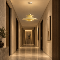 Japanese UFO Pendant Light Fixture Nordic Restaurant Chandelier Danish Design Room Decor Lamp Bedroom Beside Ceiling Lamps
