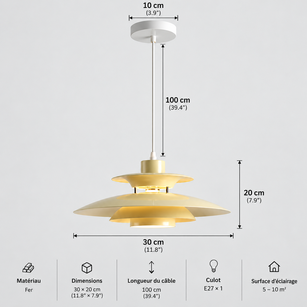 Japanese UFO Pendant Light Fixture Nordic Restaurant Chandelier Danish Design Room Decor Lamp Bedroom Beside Ceiling Lamps