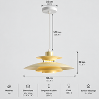 Japanese UFO Pendant Light Fixture Nordic Restaurant Chandelier Danish Design Room Decor Lamp Bedroom Beside Ceiling Lamps