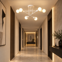 Nordic Minimalist Pendant Light Ceiling Lamp LED Chandelier Suitable for Bedrooms Living Rooms Black Gold Lighting Decoration