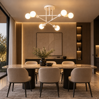 Nordic Minimalist Pendant Light Ceiling Lamp LED Chandelier Suitable for Bedrooms Living Rooms Black Gold Lighting Decoration