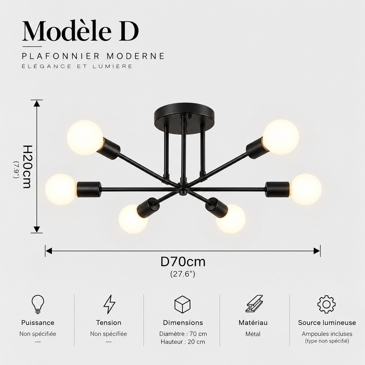 Nordic Minimalist Pendant Light Ceiling Lamp LED Chandelier Suitable for Bedrooms Living Rooms Black Gold Lighting Decoration