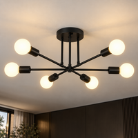 Nordic Minimalist Pendant Light Ceiling Lamp LED Chandelier Suitable for Bedrooms Living Rooms Black Gold Lighting Decoration