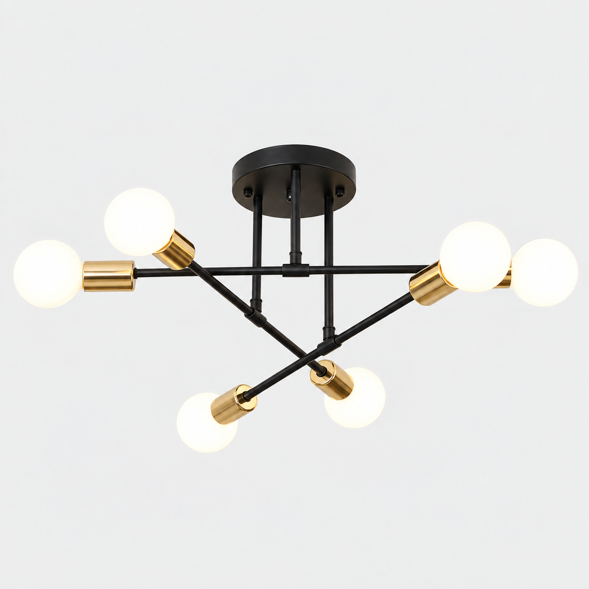 Nordic Minimalist Pendant Light Ceiling Lamp LED Chandelier Suitable for Bedrooms Living Rooms Black Gold Lighting Decoration