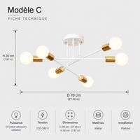 Nordic Minimalist Pendant Light Ceiling Lamp LED Chandelier Suitable for Bedrooms Living Rooms Black Gold Lighting Decoration