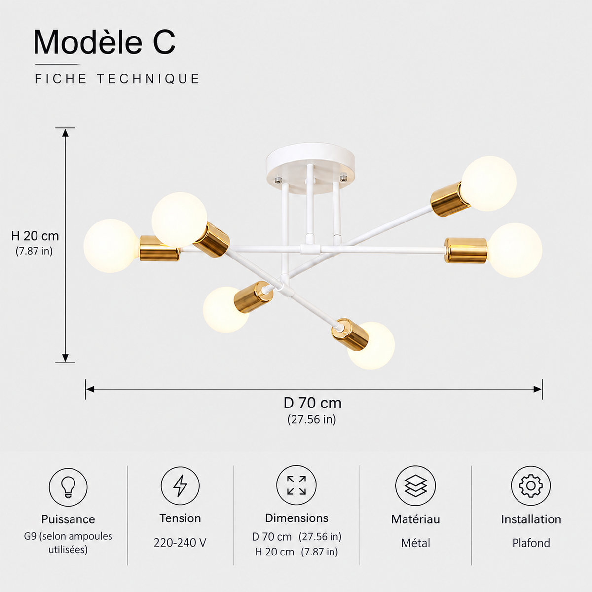 Nordic Minimalist Pendant Light Ceiling Lamp LED Chandelier Suitable for Bedrooms Living Rooms Black Gold Lighting Decoration