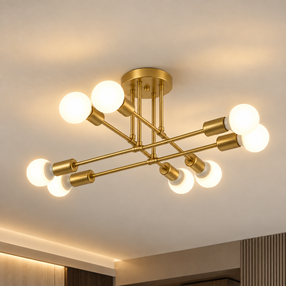 Lustre Métal Doré