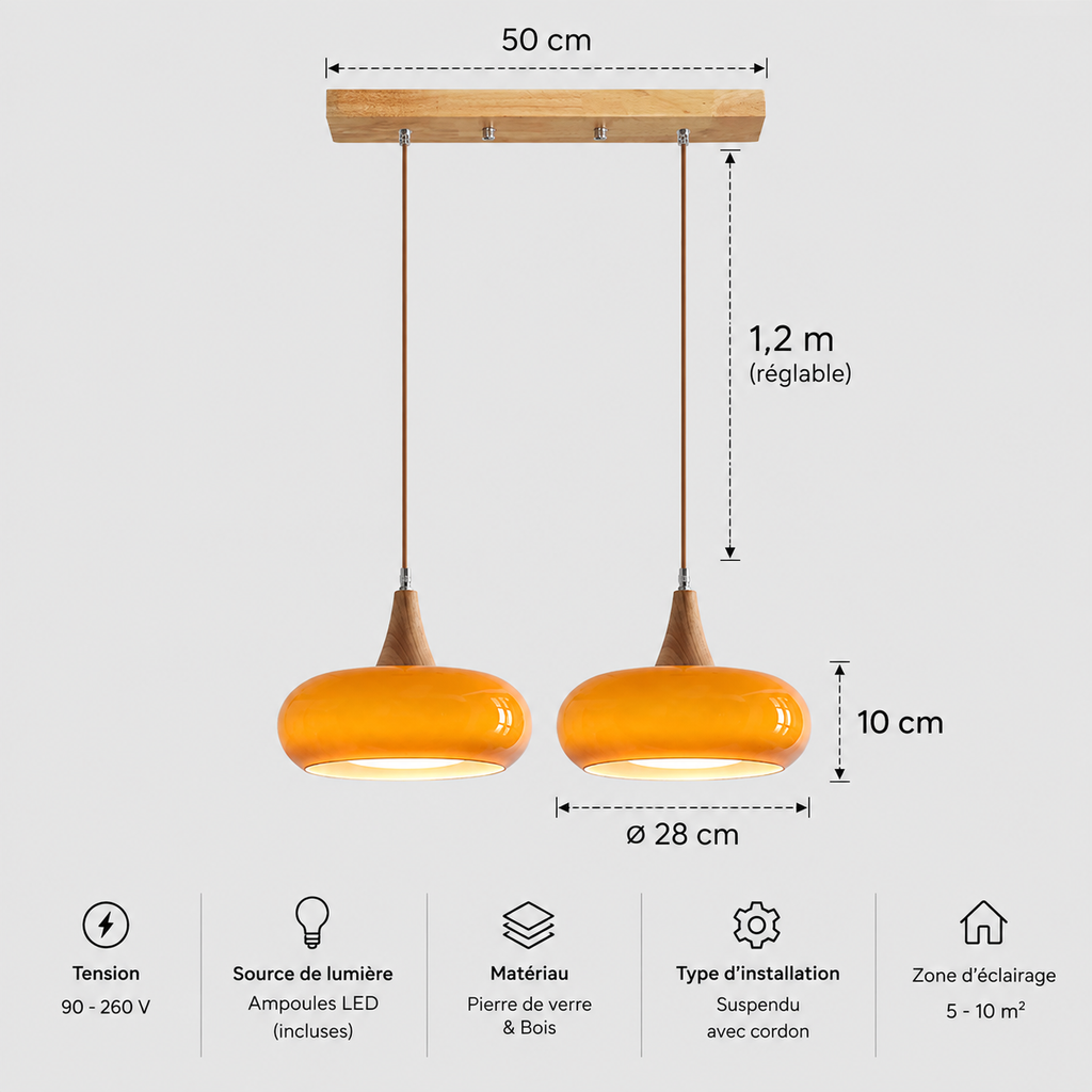 Suspension Orange Vintage
