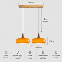 Suspension Orange Vintage