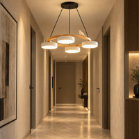 Lustre Suspendu Oiseaux en Anneau Blanc – 4 Lumières